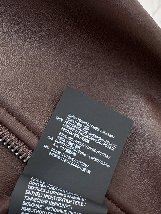 Loe 25ss leather jacket