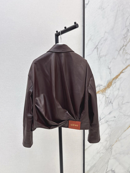 Loe 25ss leather jacket