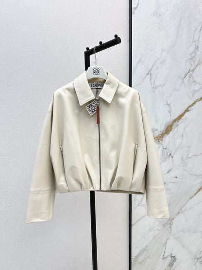 Loe 25ss leather jacket