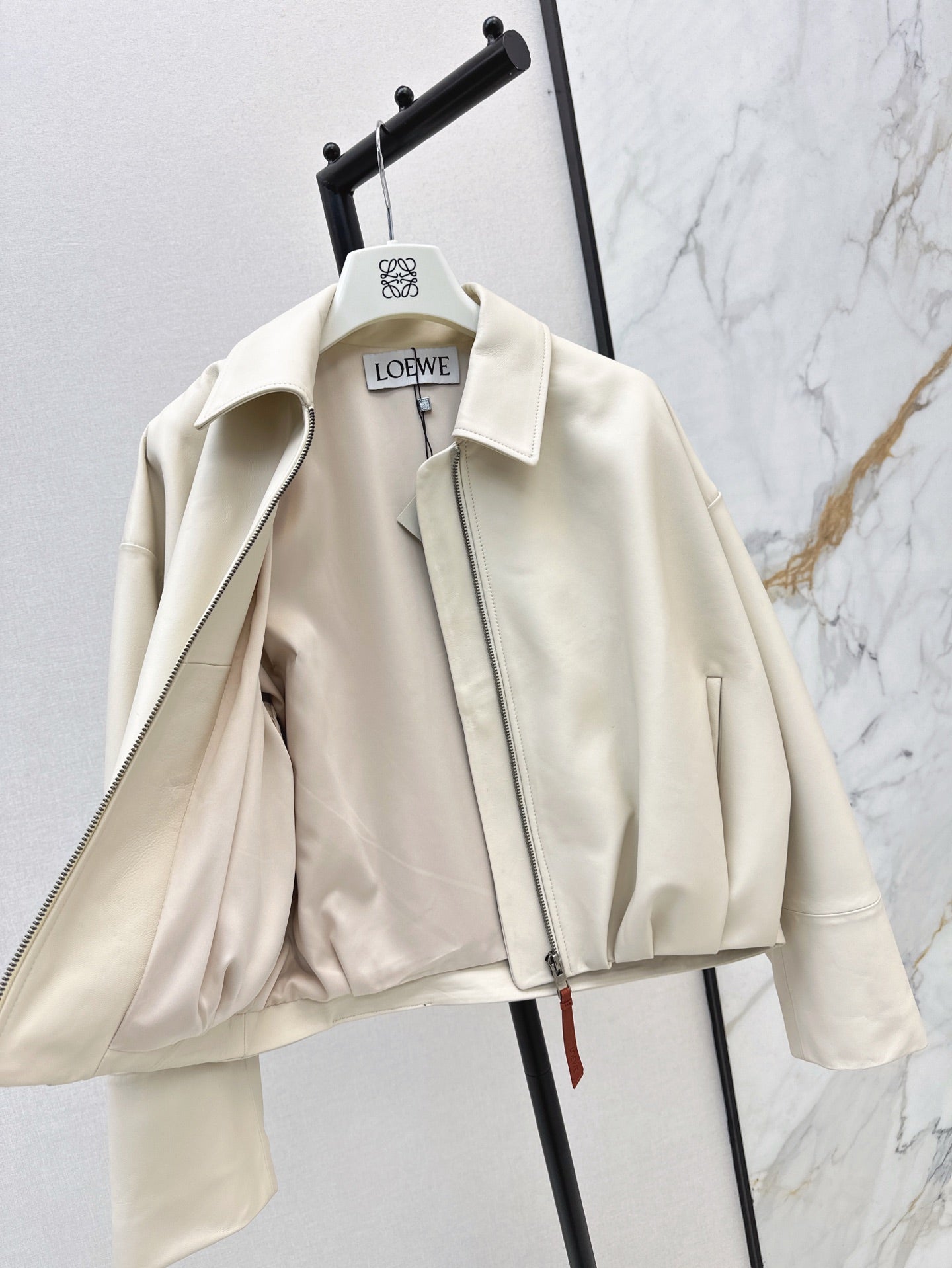 Loe 25ss leather jacket