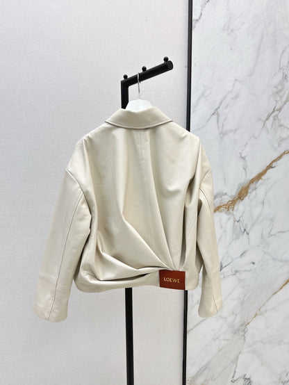 Loe 25ss leather jacket