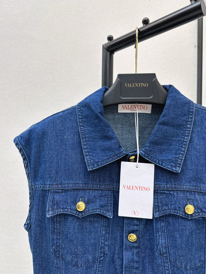 Val 25ss denim shirt dress