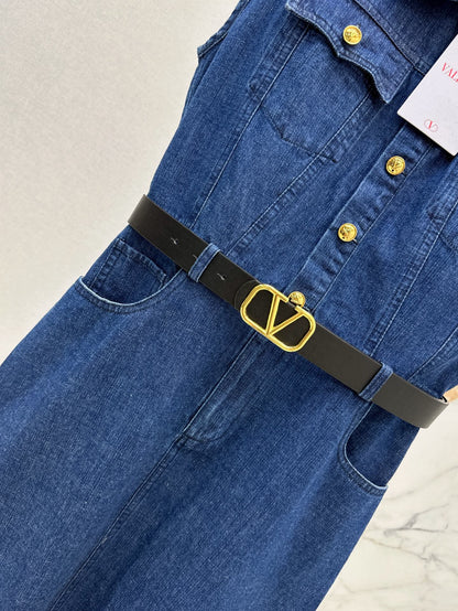 Val 25ss denim shirt dress