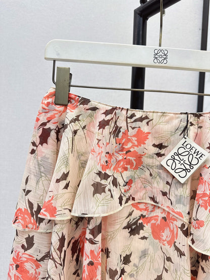 Loe 25ss printed skirt