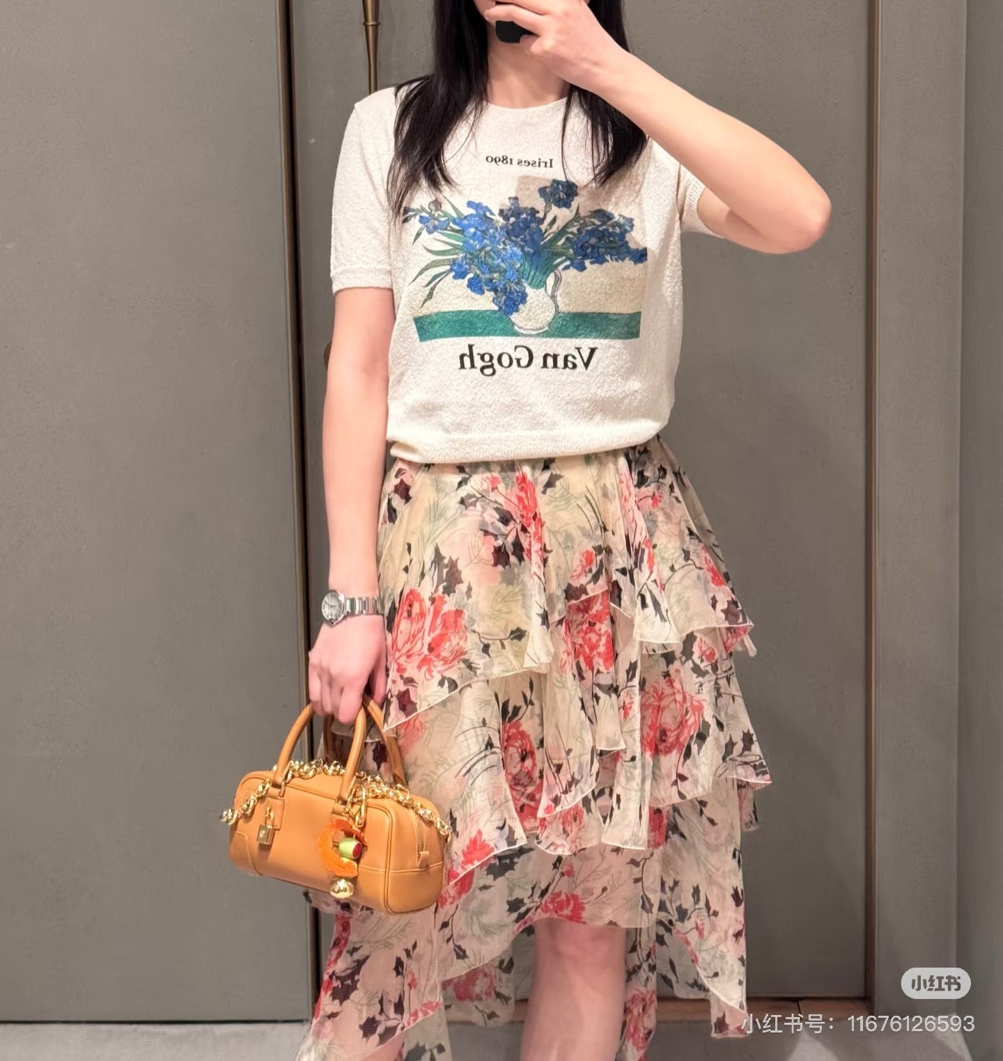 Loe 25ss printed skirt
