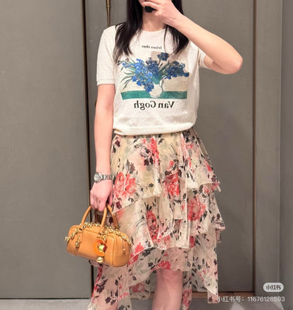 Loe 25ss printed skirt