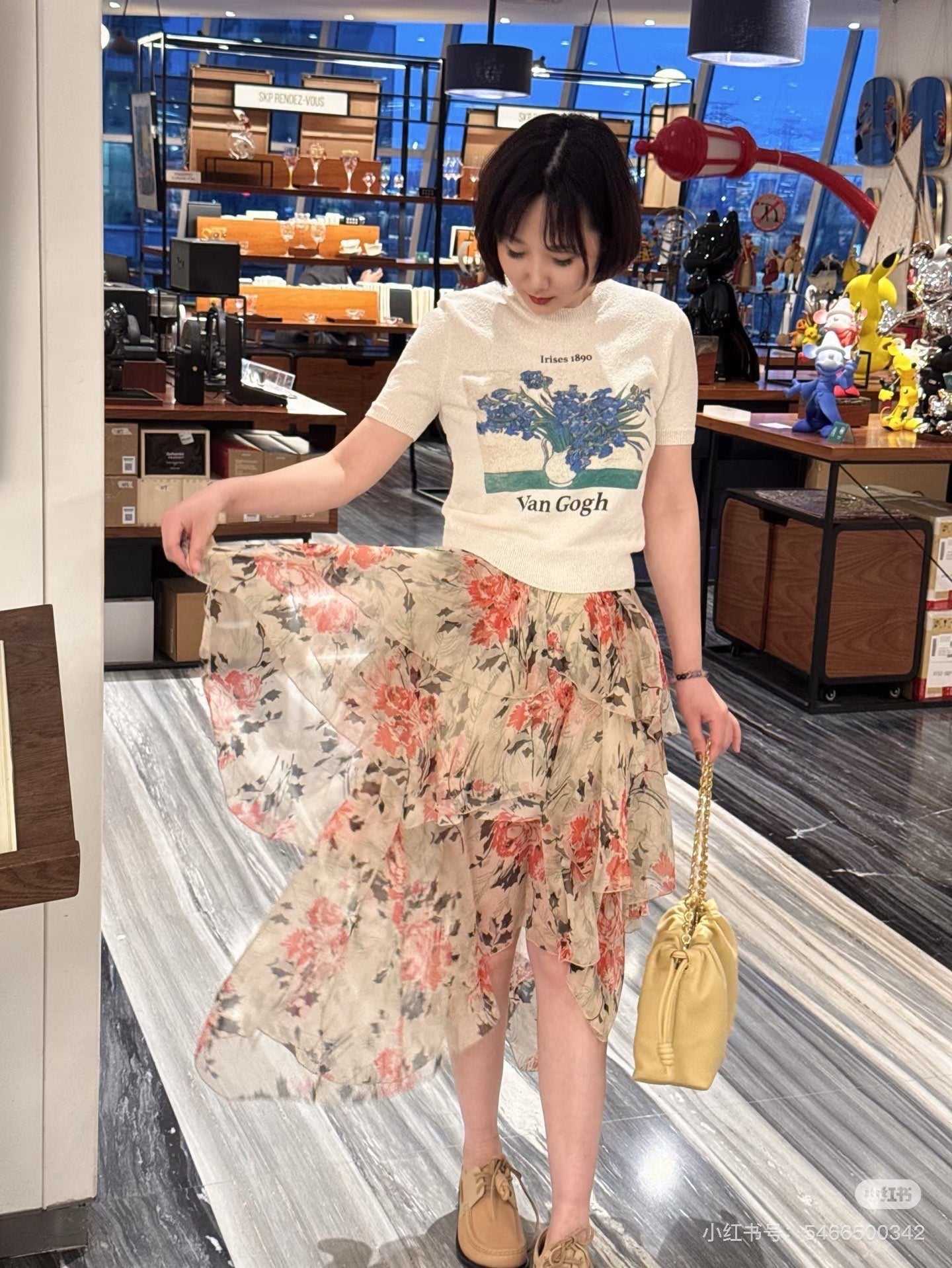 Loe 25ss printed skirt