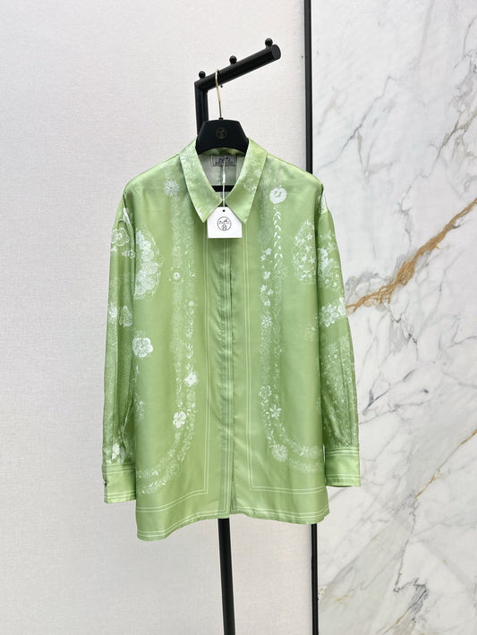 H 25ss silk shirt
