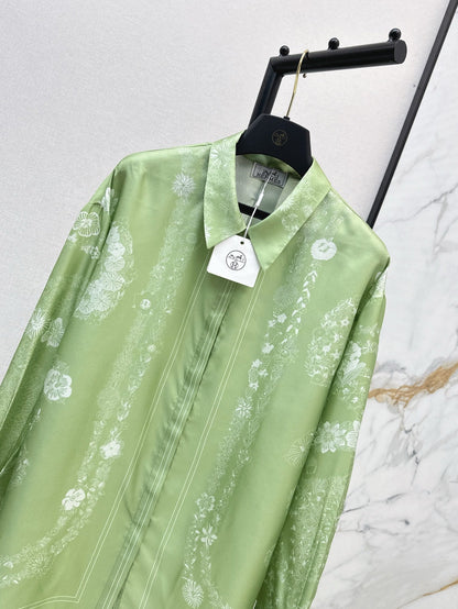 H 25ss silk shirt