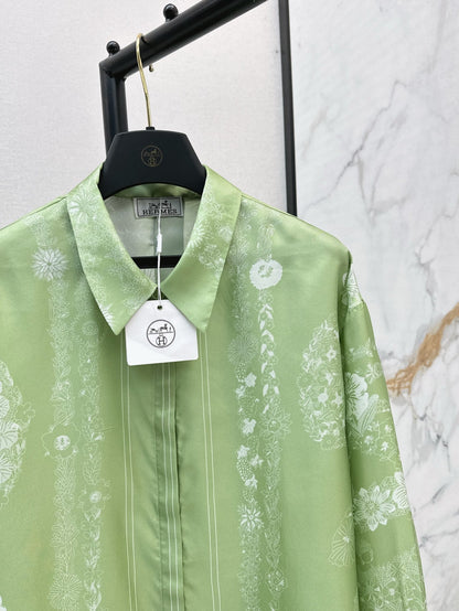 H 25ss silk shirt