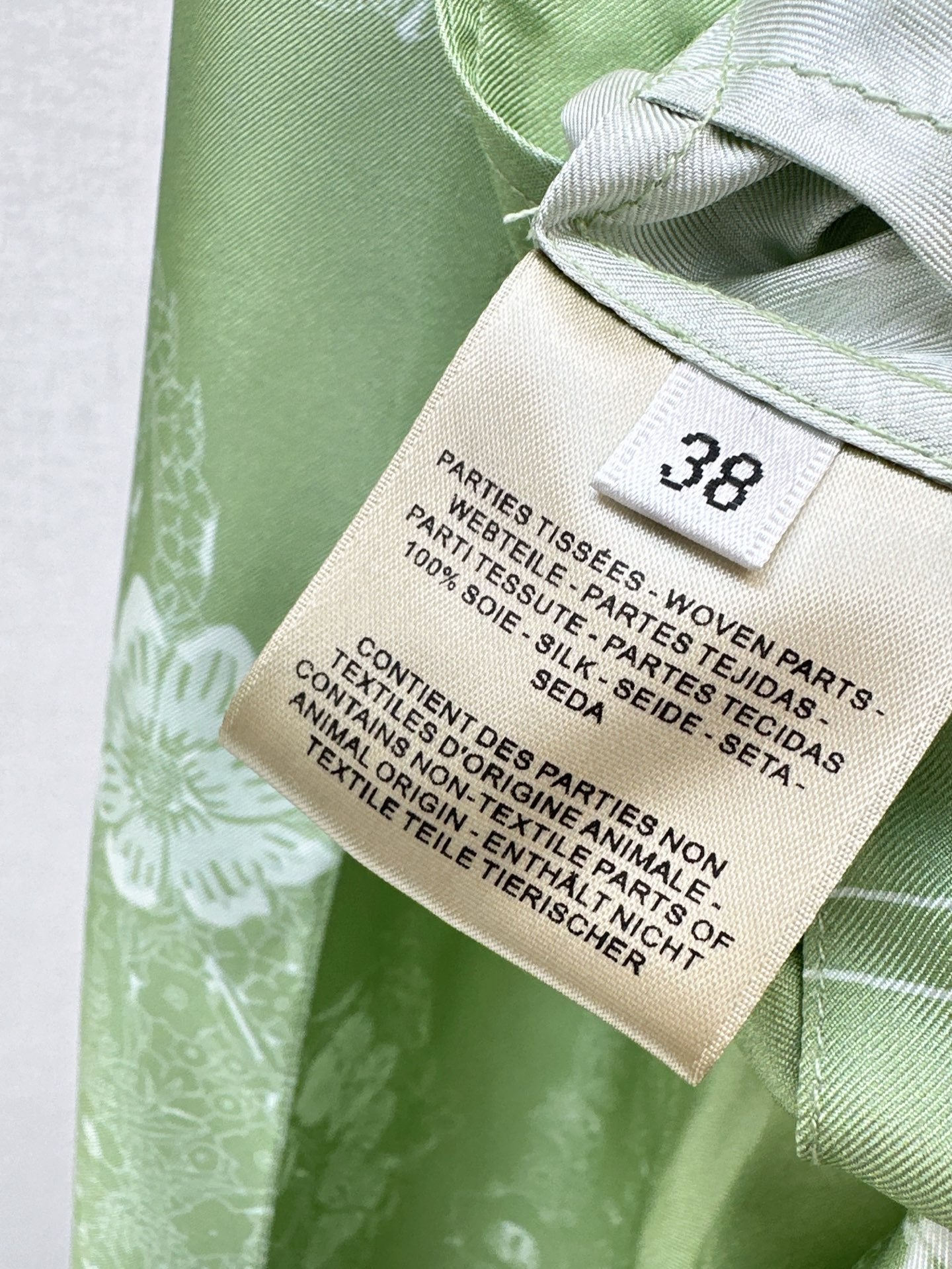H 25ss silk wide-leg pants