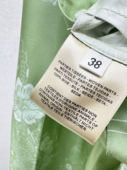 H 25ss silk wide-leg pants
