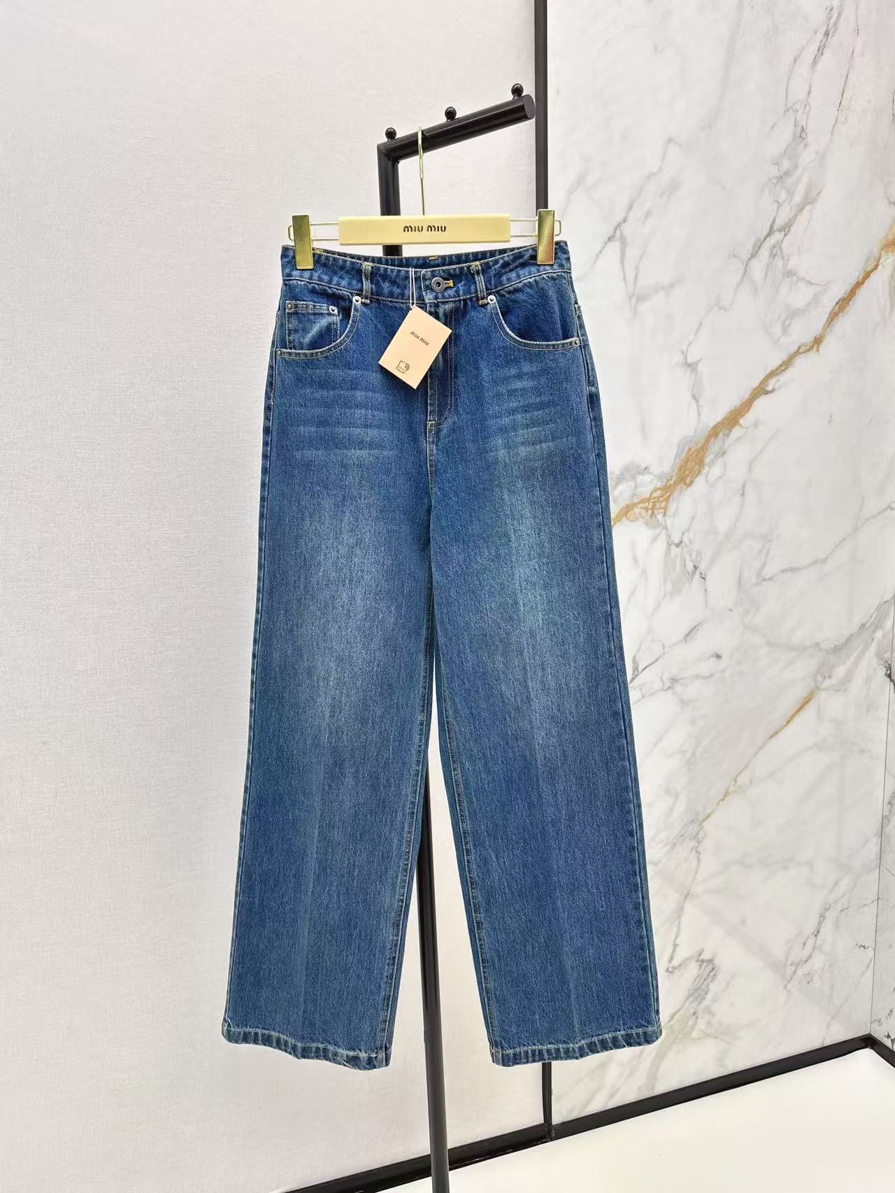 M 25ss embroidered jeans