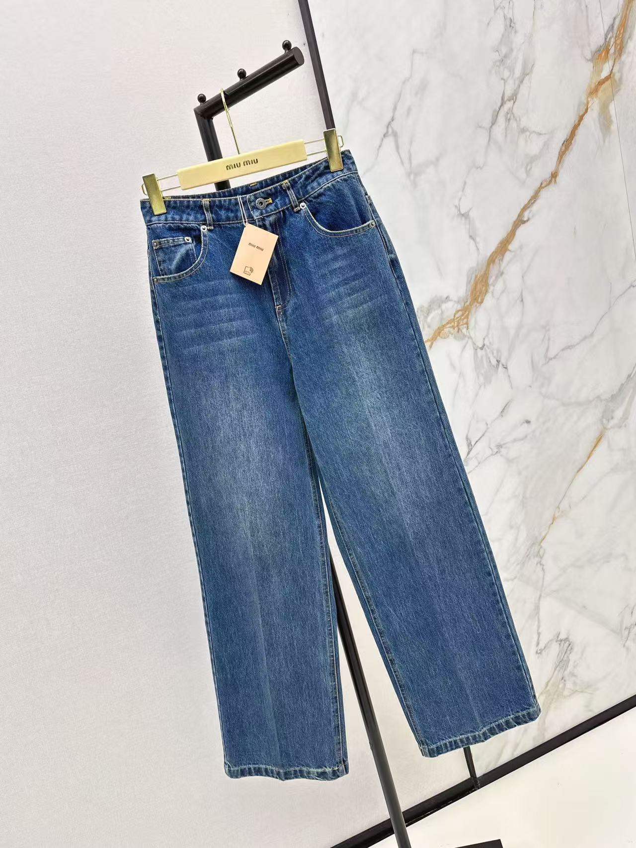 M 25ss embroidered jeans