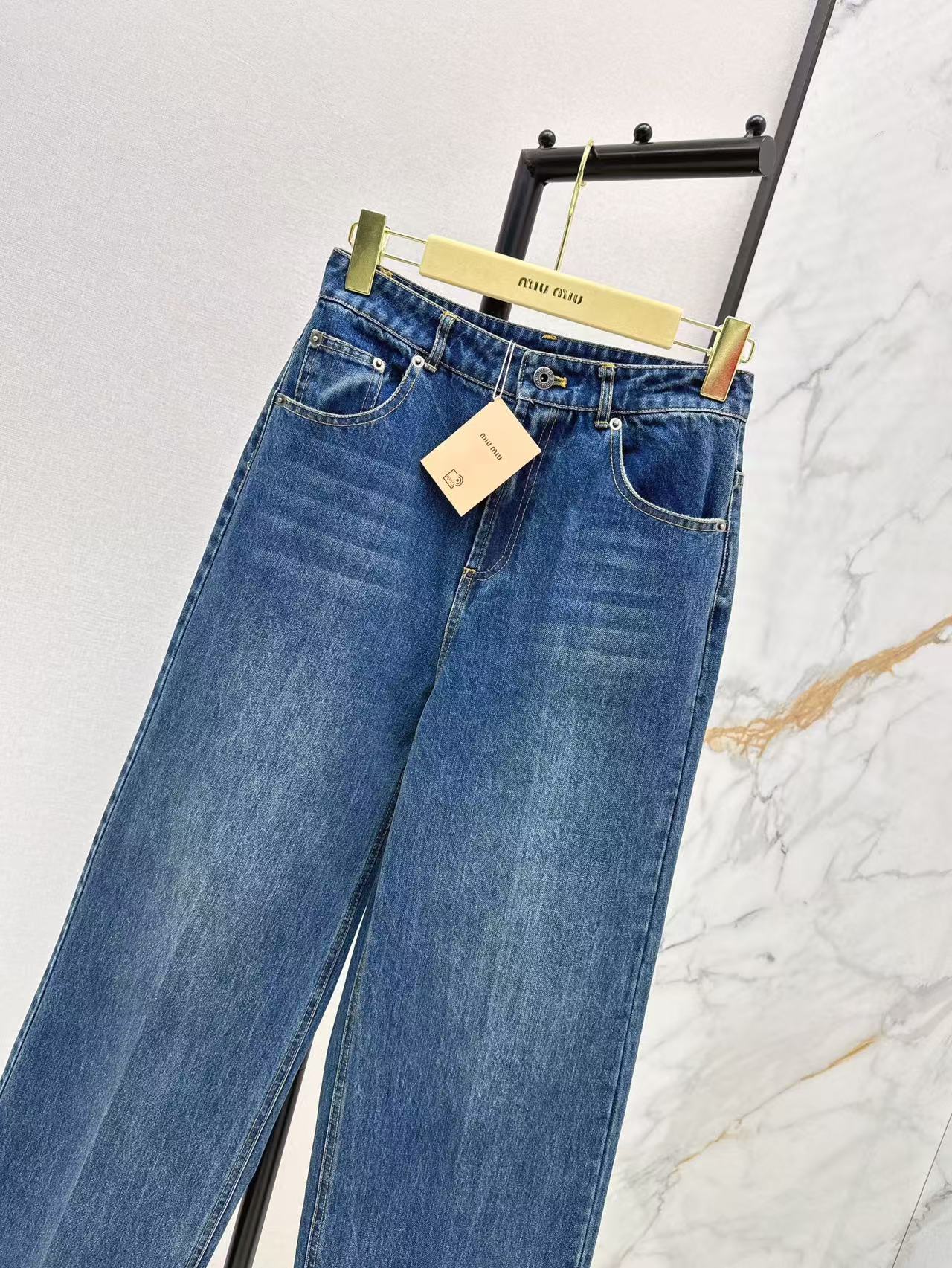 M 25ss embroidered jeans
