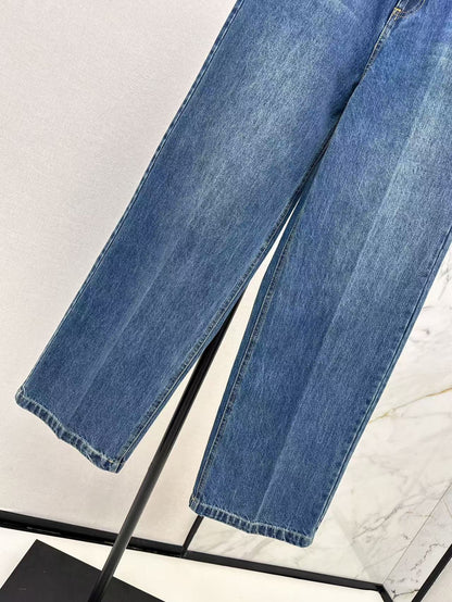 M 25ss embroidered jeans