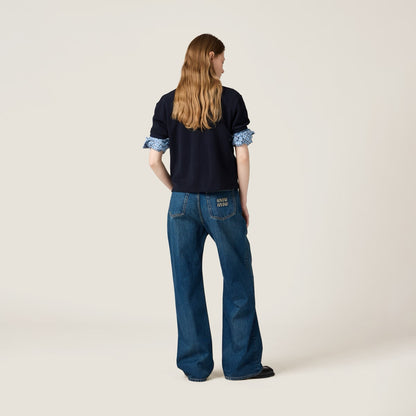 M 25ss embroidered jeans