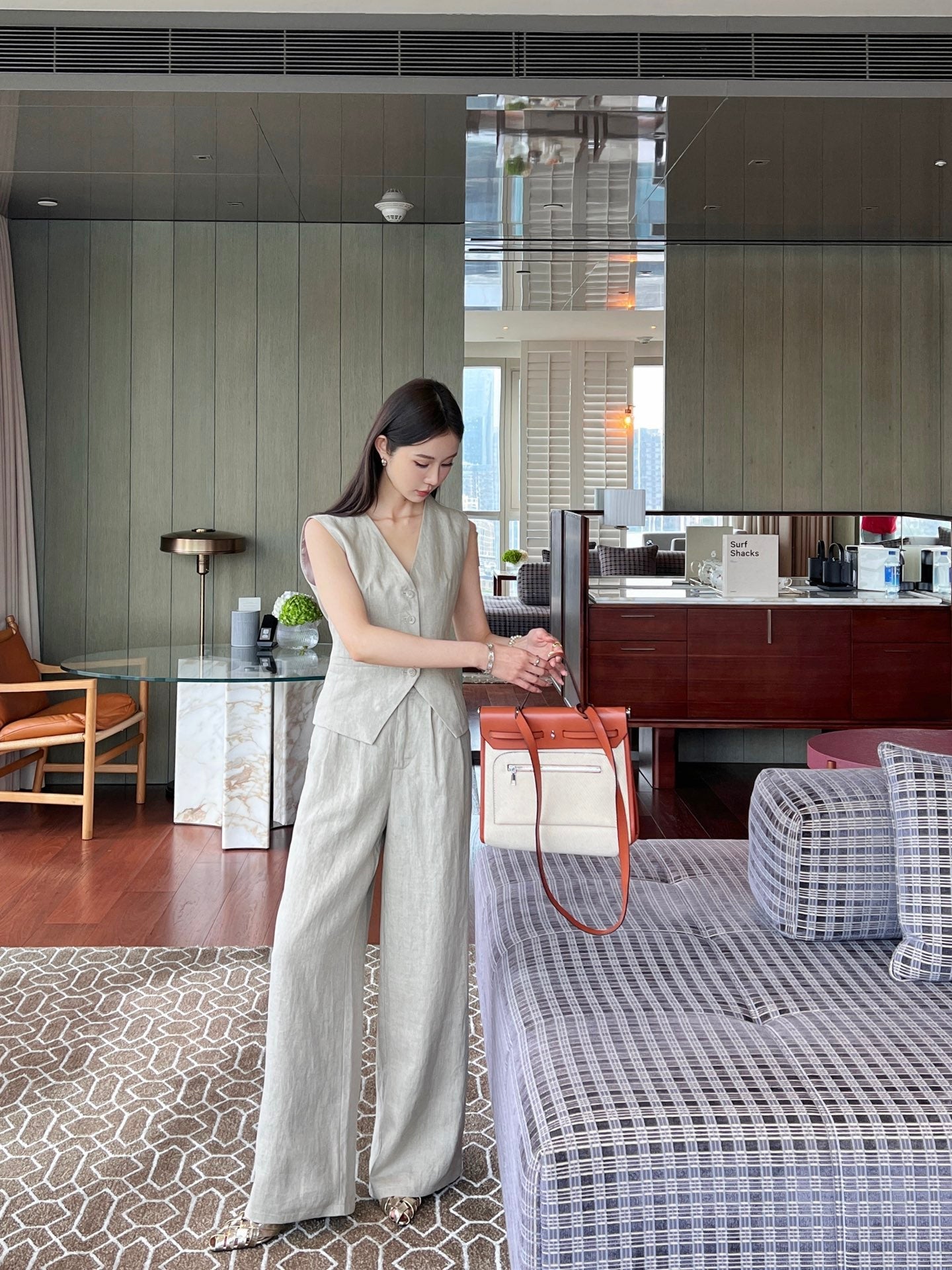 Lo 25ss linen pants