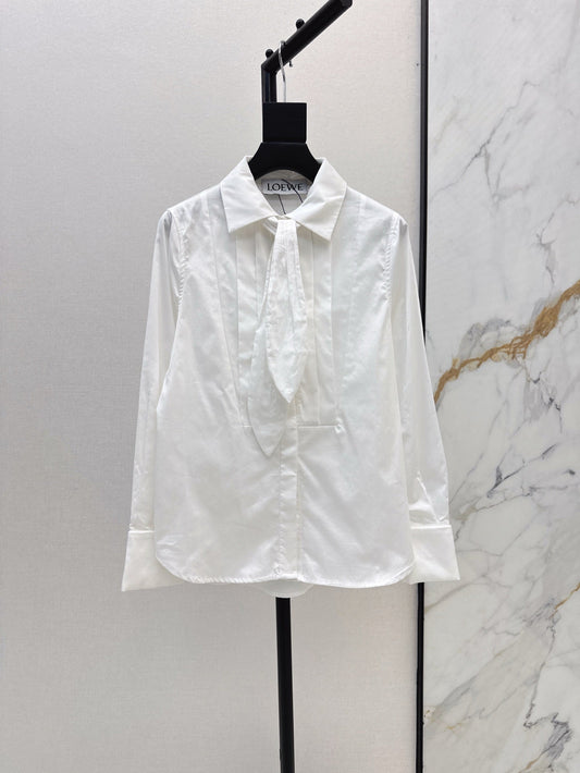 Loe 25ss pleated shirt
