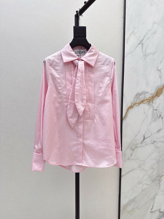 Loe 25ss pleated shirt