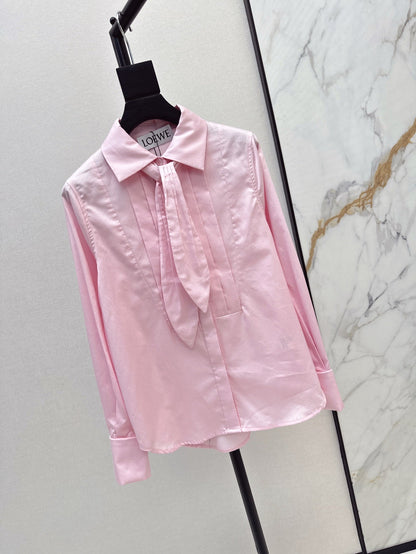 Loe 25ss pleated shirt
