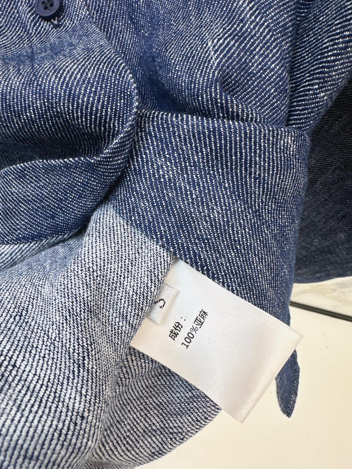 ES 25ss linen embroidered shirt
