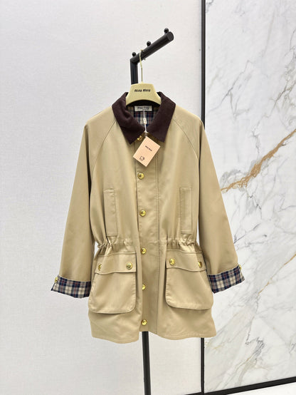 Mi 25ss cargo trench coat