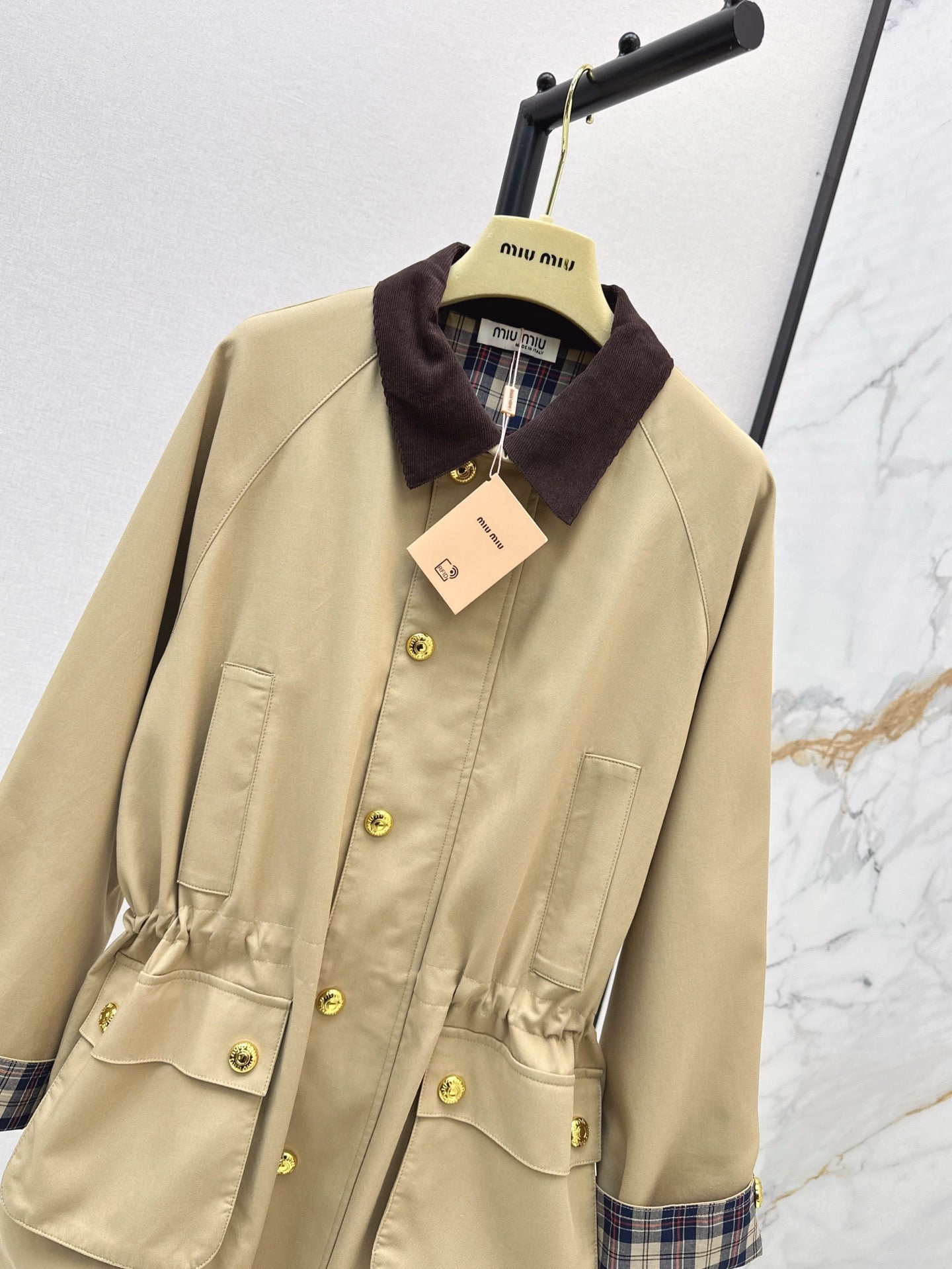 Mi 25ss cargo trench coat