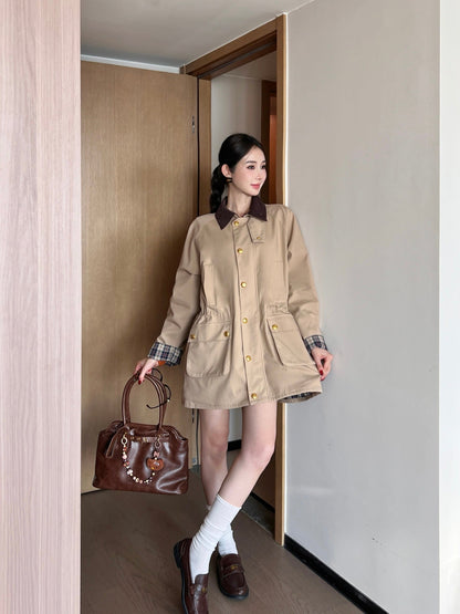 Mi 25ss cargo trench coat