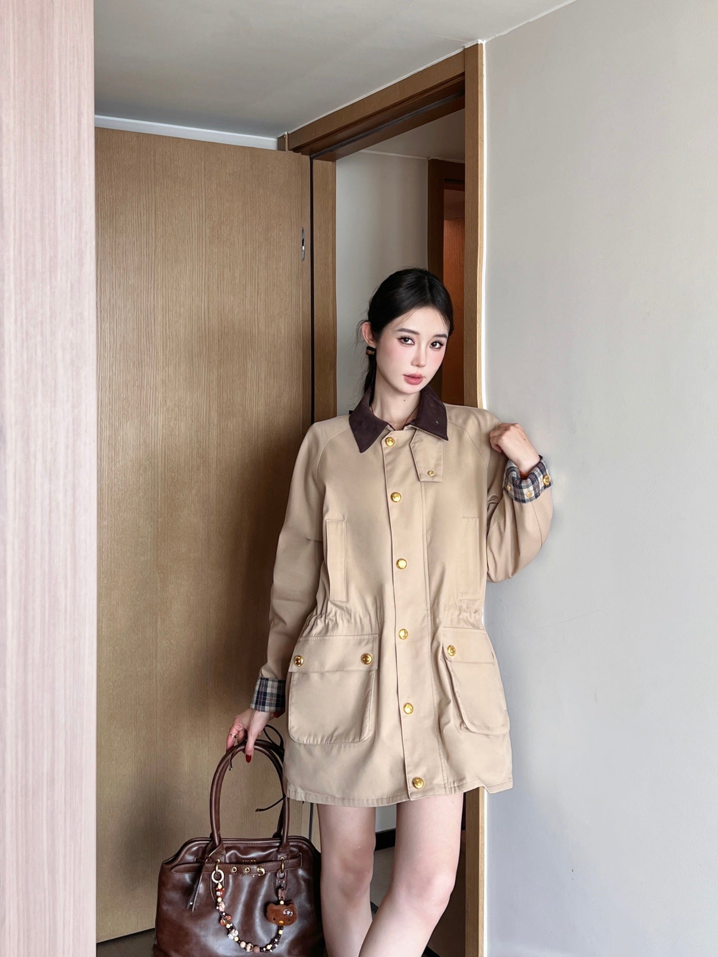 Mi 25ss cargo trench coat