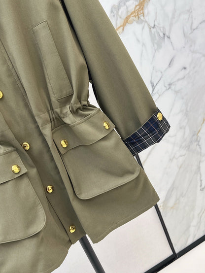 Mi 25ss cargo trench coat