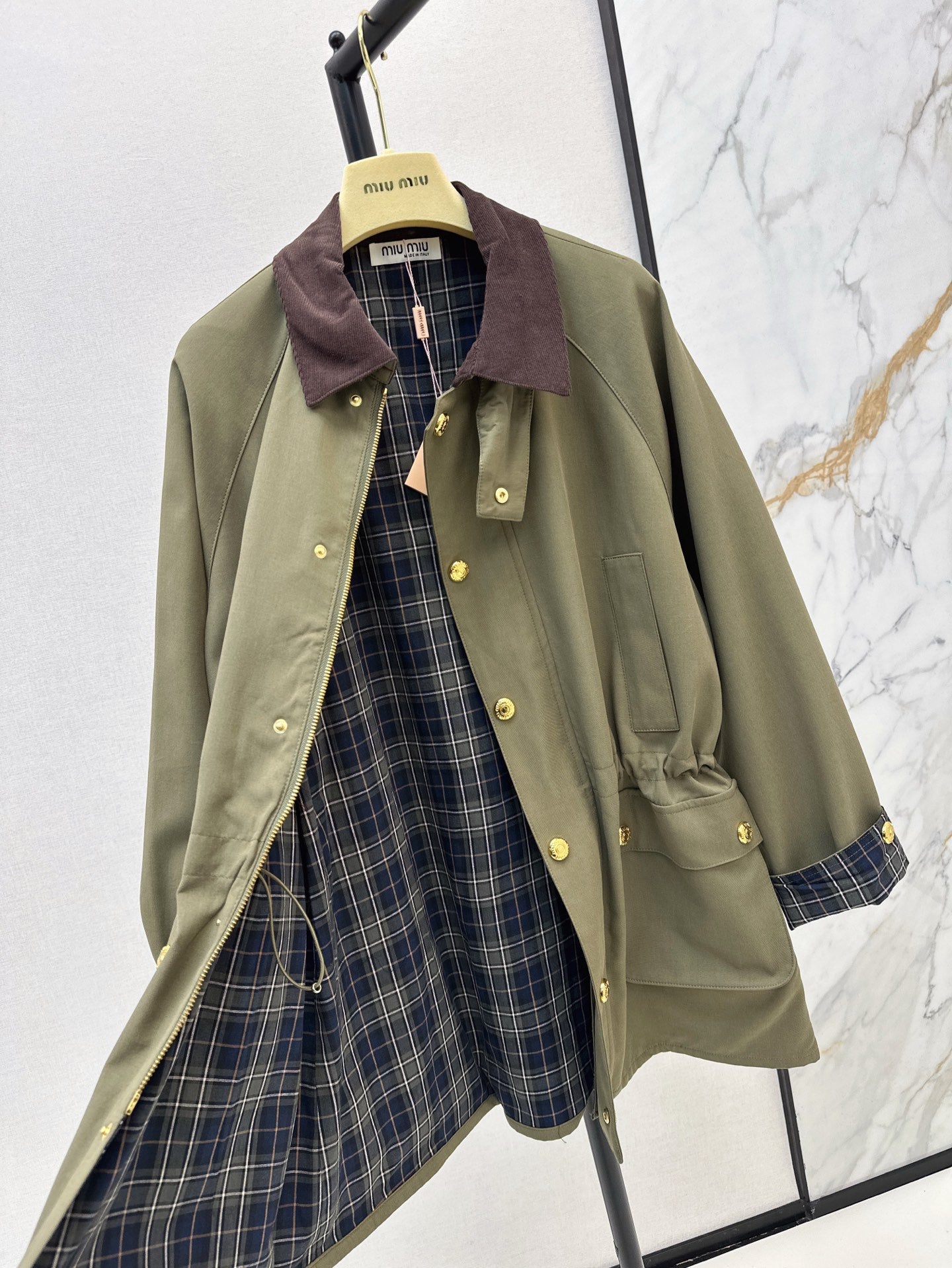 Mi 25ss cargo trench coat