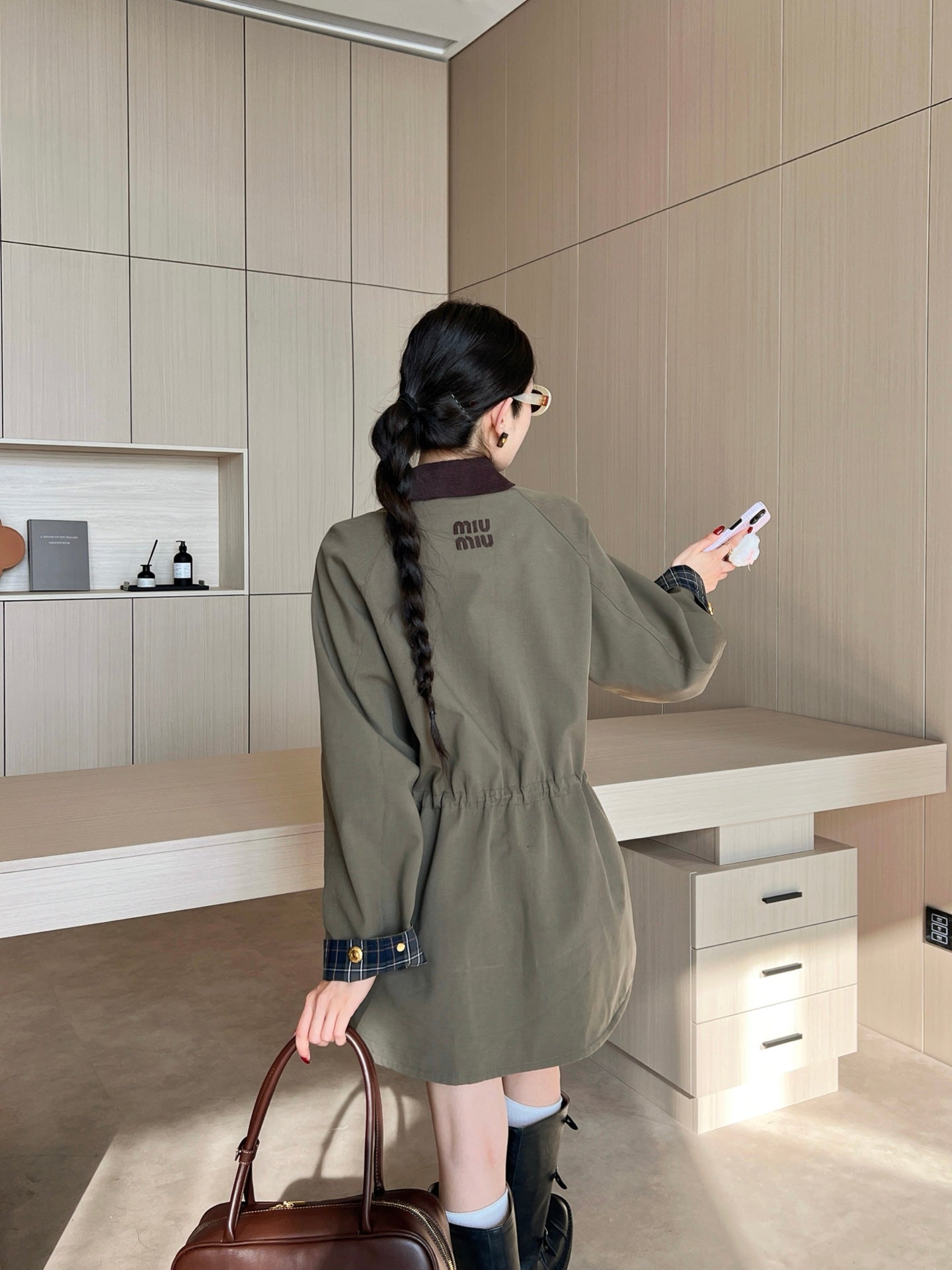 Mi 25ss cargo trench coat