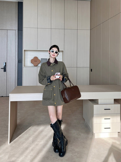 Mi 25ss cargo trench coat