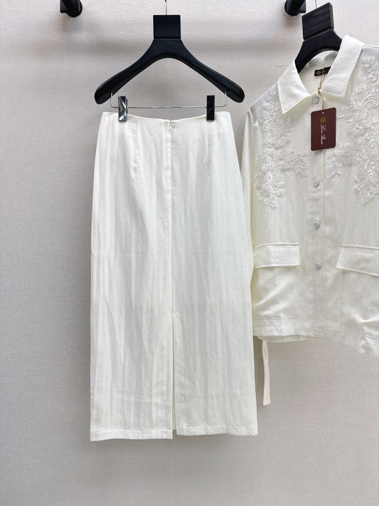Lo 25ss linen embroidered set