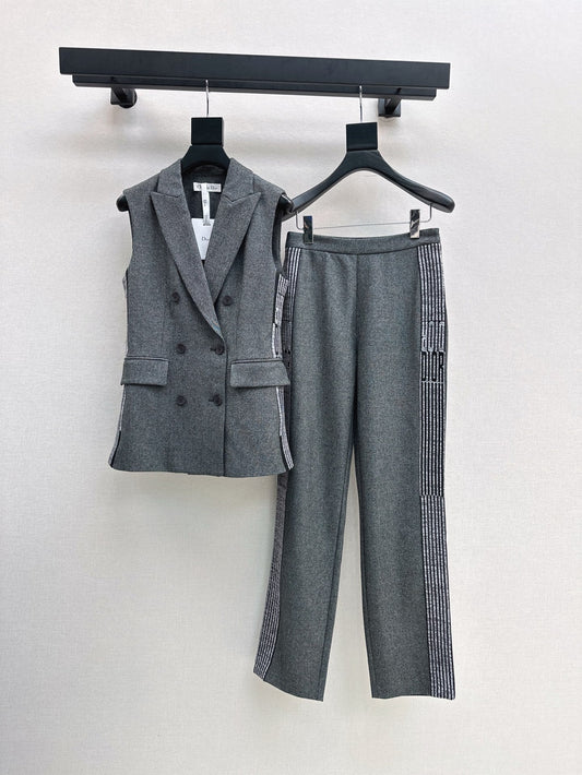 D 25ss vest suit pants set