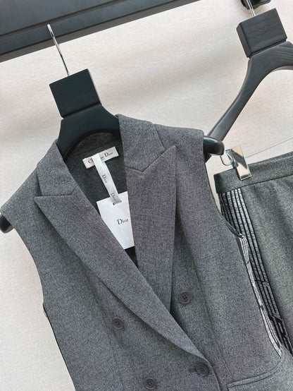 D 25ss vest suit pants set
