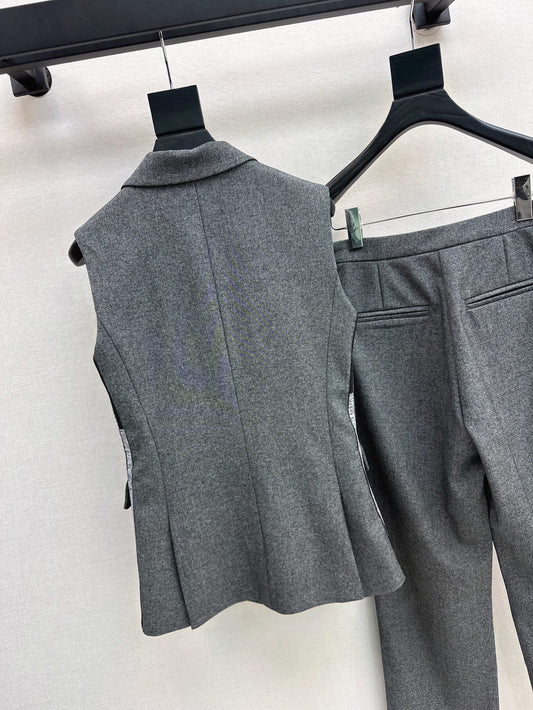D 25ss vest suit pants set