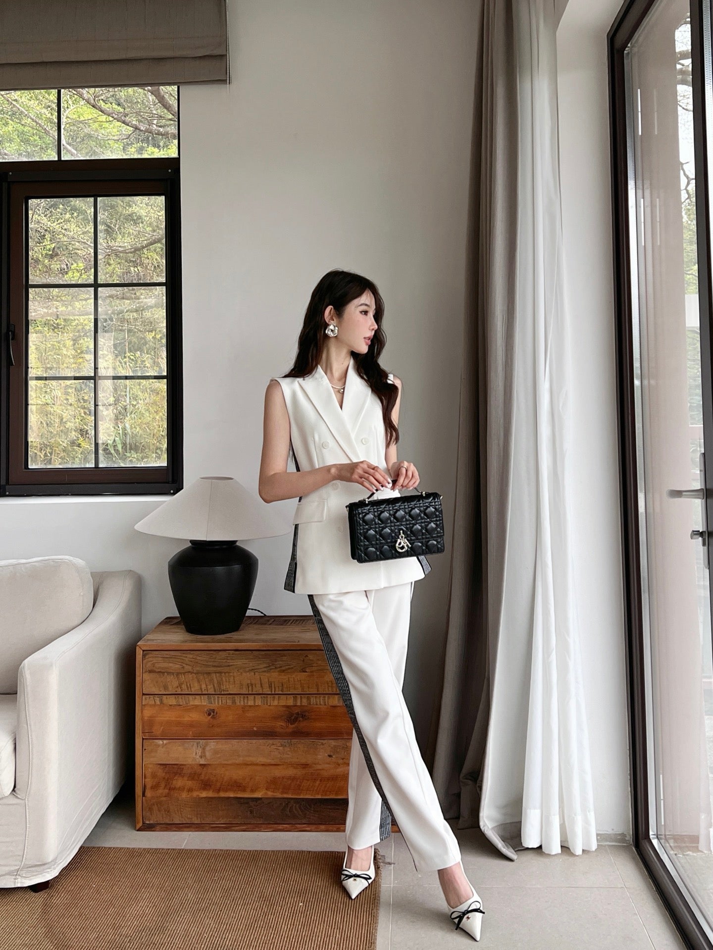 D 25ss vest suit pants set