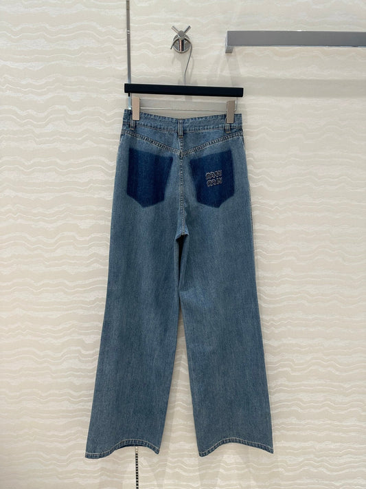 M 25SS embroidered jeans