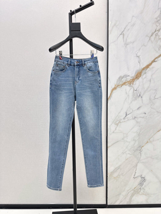 P 25ss embroidered jeans