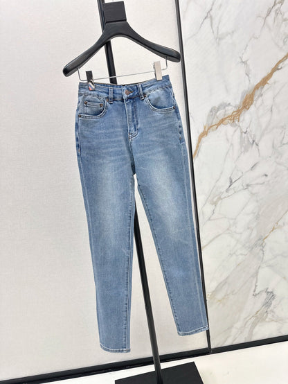 P 25ss embroidered jeans