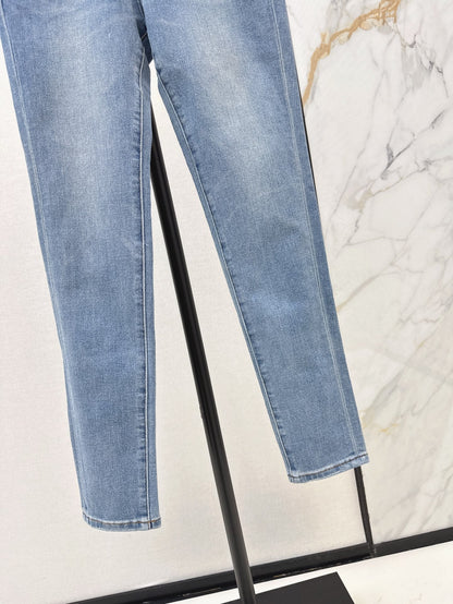 P 25ss embroidered jeans