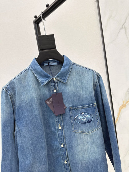 P 25ss denim shirt