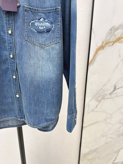 P 25ss denim shirt
