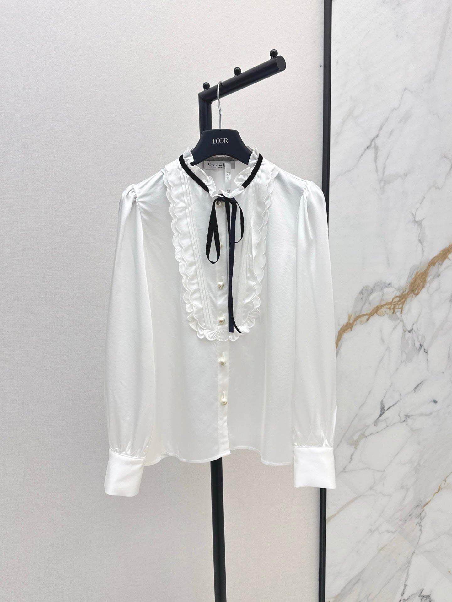 D 25ss ruffle shirt