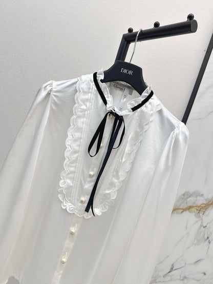 D 25ss ruffle shirt