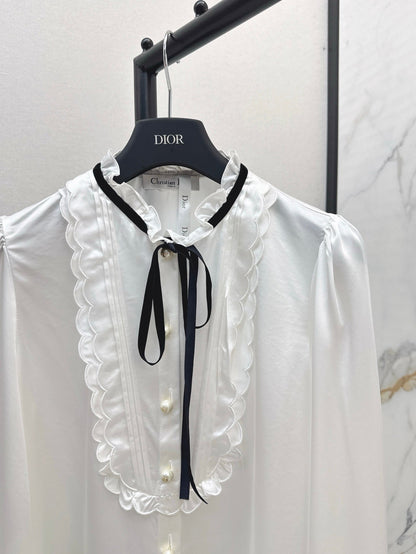 D 25ss ruffle shirt