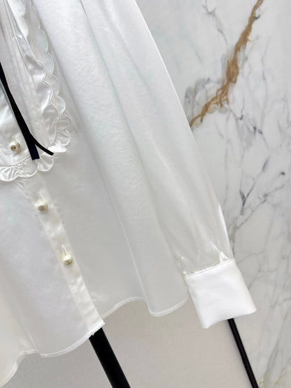 D 25ss ruffle shirt