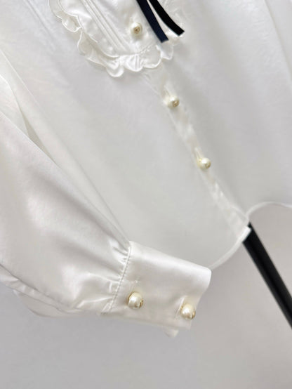 D 25ss ruffle shirt